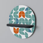 BE THE CHANGE Ovales Kunstregal in Schwarz