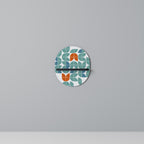 BE THE CHANGE Ovales Kunstregal in Schwarz