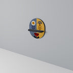 SCANDIC FLORET Ovales Kunstregal in Schwarz