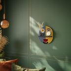 SCANDIC FLORET Ovales Kunstregal in Schwarz