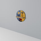 SCANDIC FLORET Ovales Kunstregal in Eiche-Optik