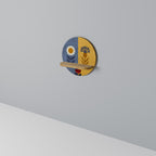 SCANDIC FLORET Rundes Kunstregal in Eiche-Optik