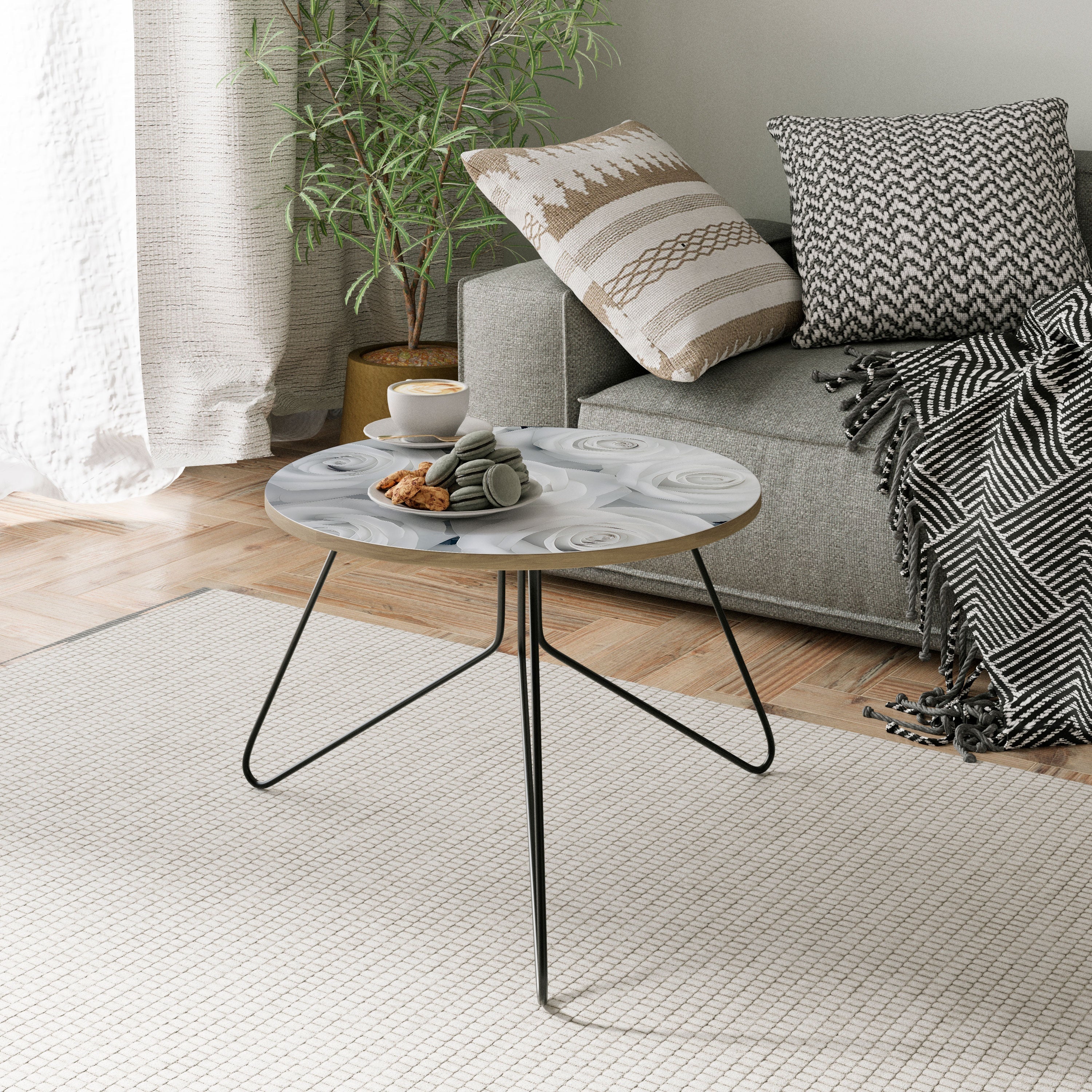 ELEGANZ IN WEISS Couchtisch 60