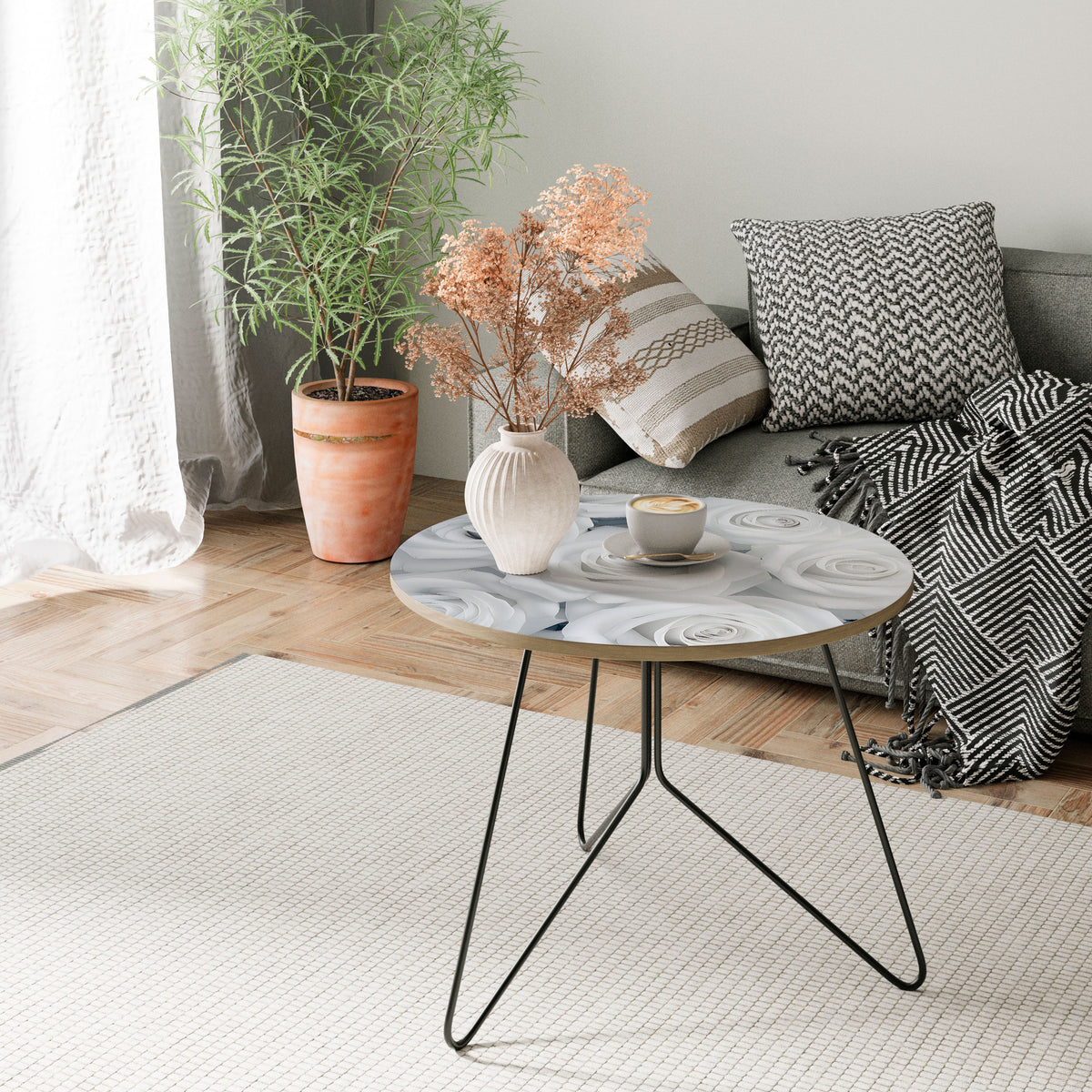 ELEGANCE IN WHITE Couchtisch