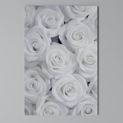 ELEGANCE IN WHITE Vertical Canvas Print