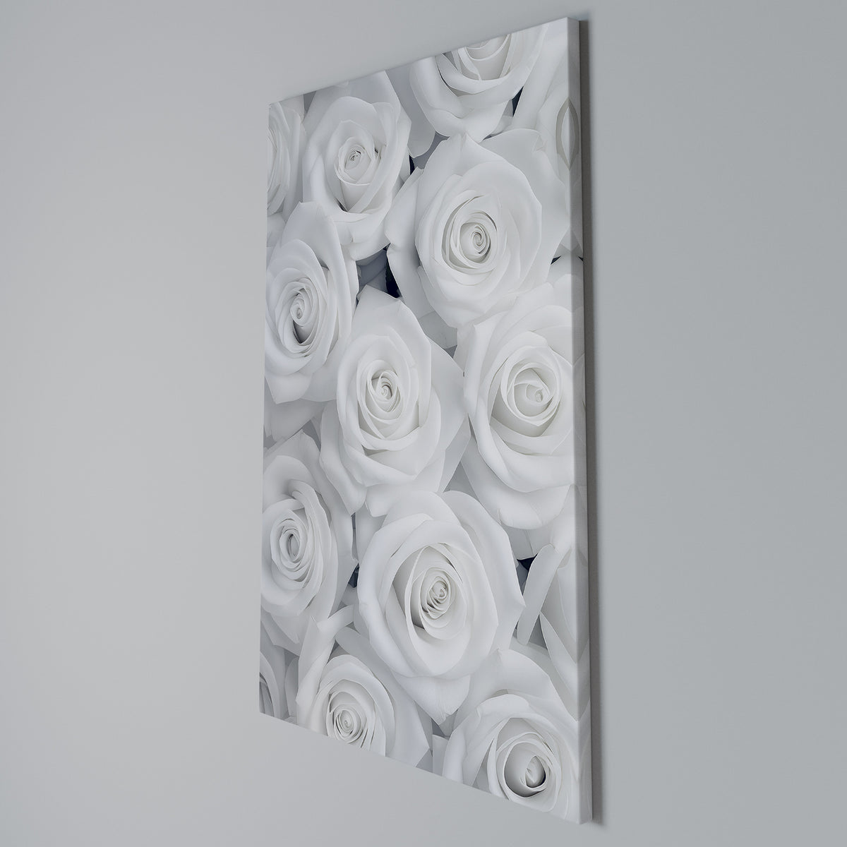 ELEGANCE IN WHITE Vertical Canvas Print