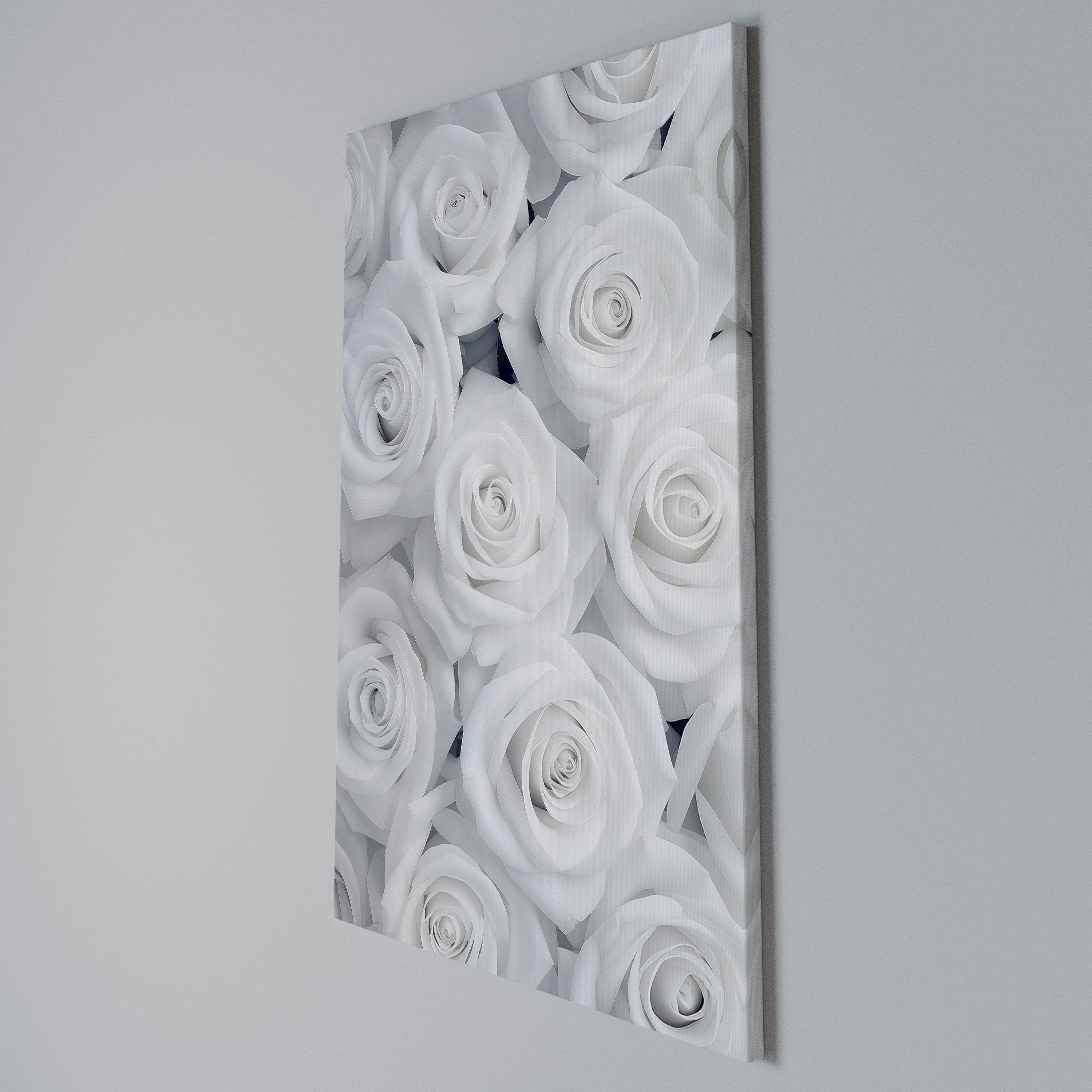 ELEGANCE IN WHITE Vertical Canvas Print