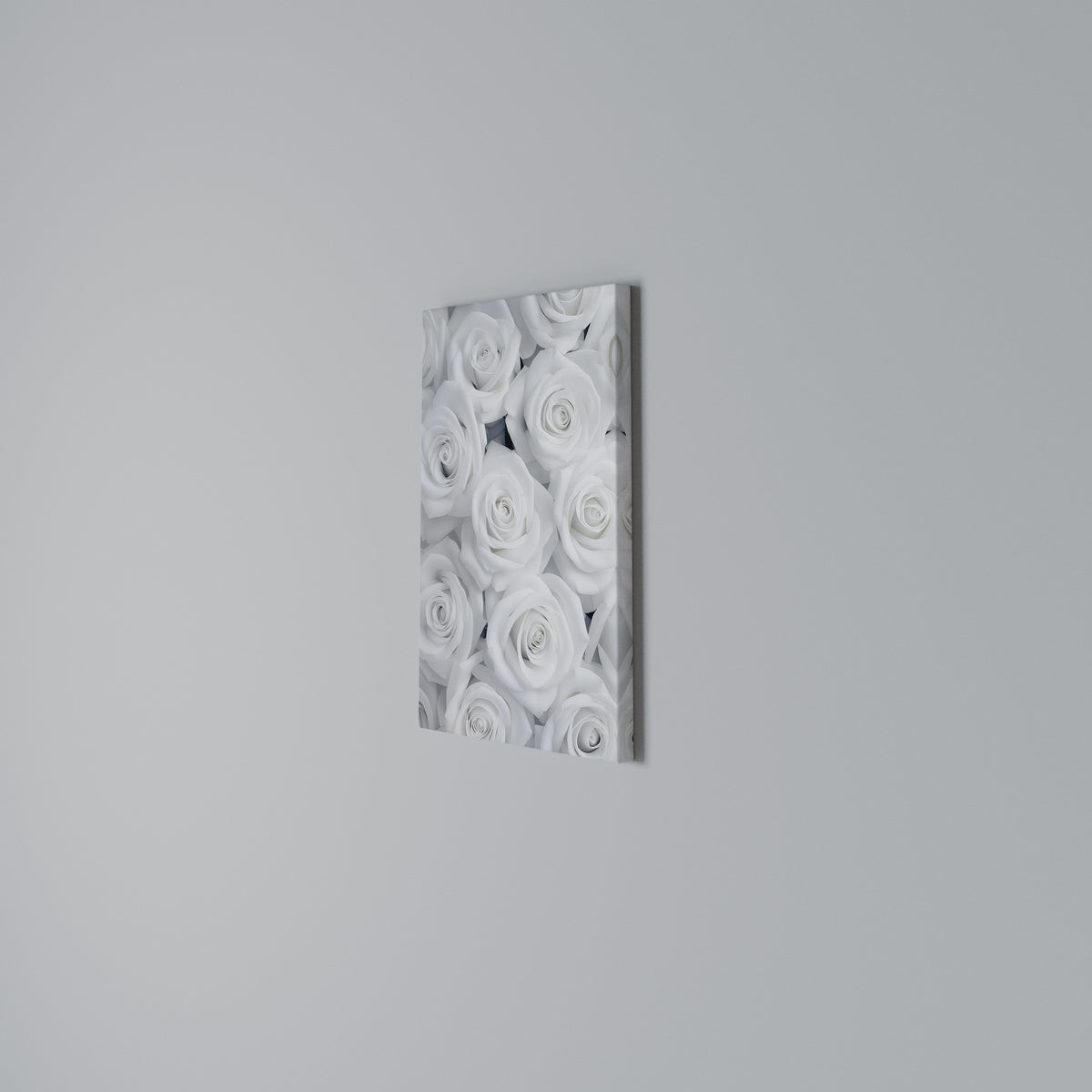 ELEGANCE IN WHITE Vertical Canvas Print