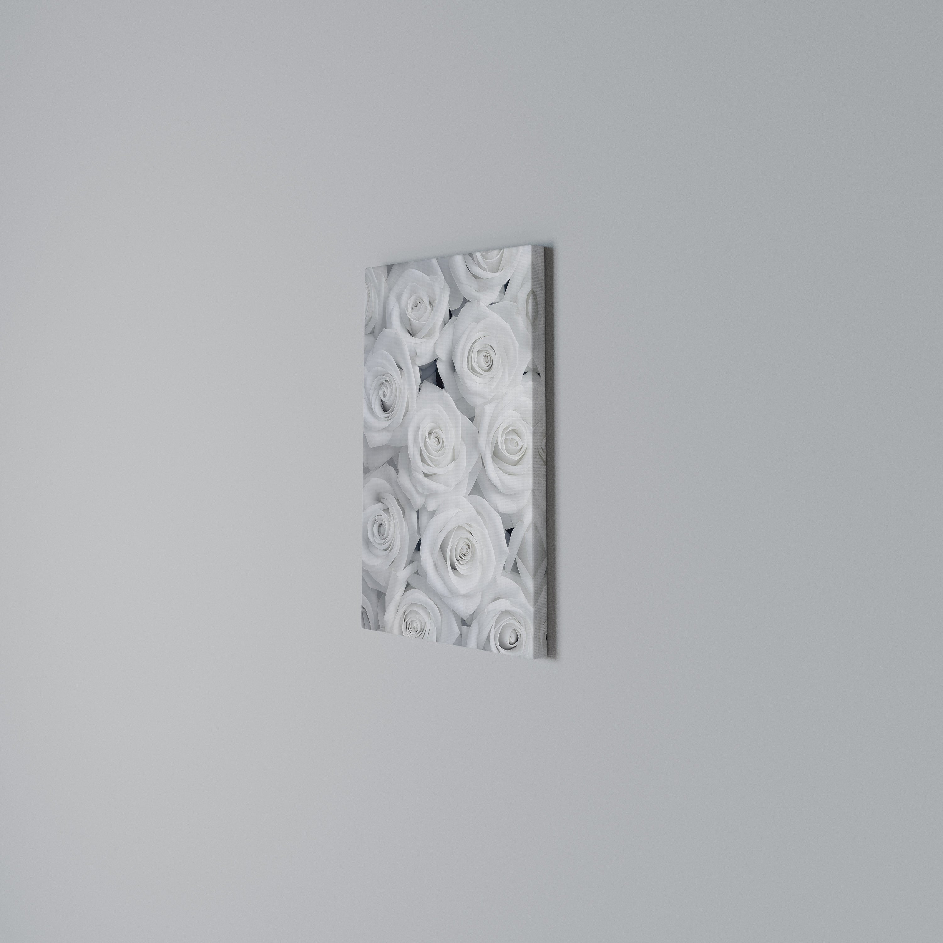 ELEGANCE IN WHITE Vertical Canvas Print