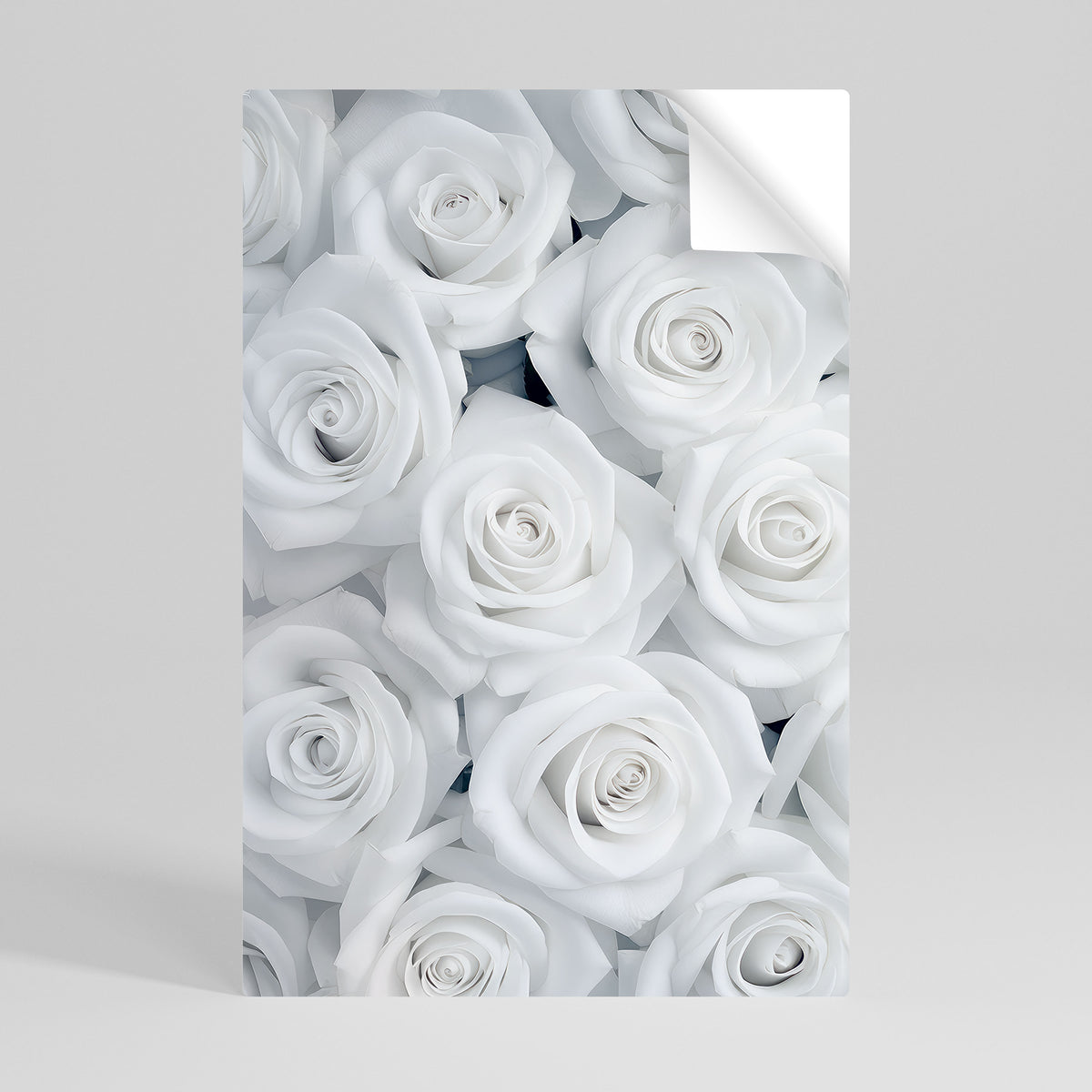 ELEGANCE IN WHITE Peel and Stick Vertical Poster