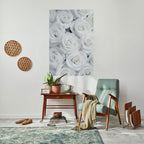 ELEGANCE IN WHITE Selbstklebendes Poster - Hochformat