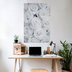 ELEGANCE IN WHITE Selbstklebendes Poster - Hochformat