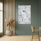 ELEGANCE IN WHITE Selbstklebendes Poster - Hochformat