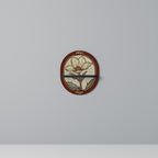 TIMELESS FLORA Ovales Kunstregal in Schwarz