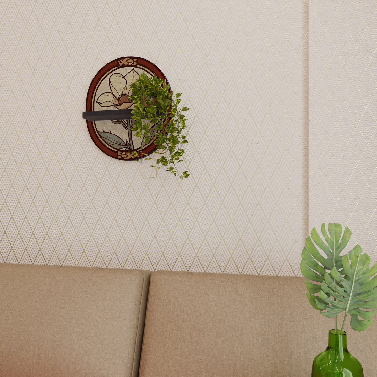 TIMELESS FLORA Dekoratives Wandregal