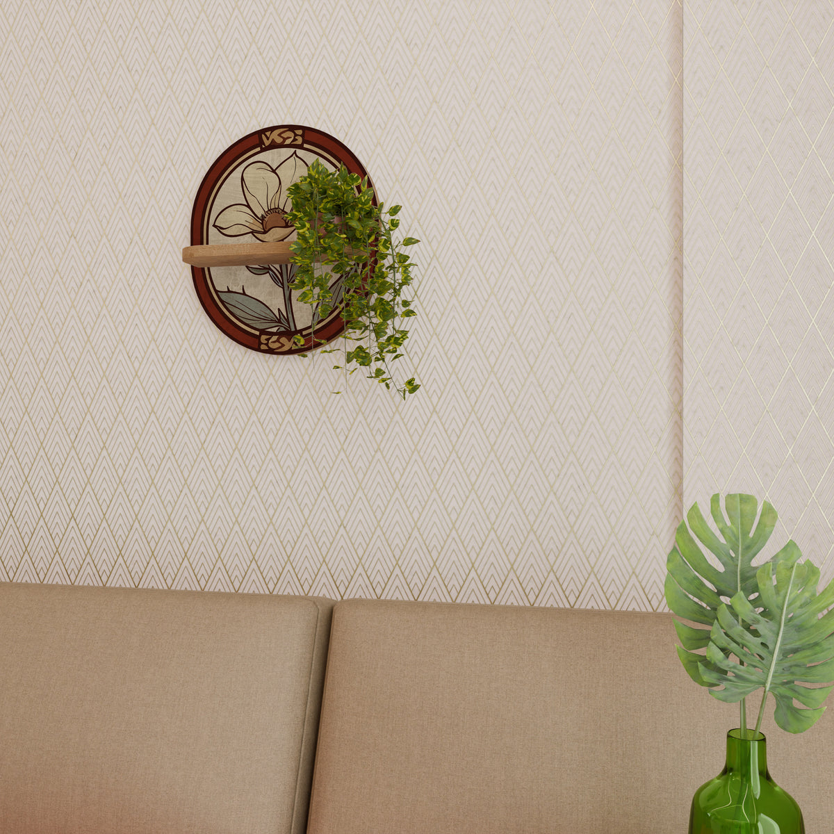 TIMELESS FLORA Dekoratives Wandregal