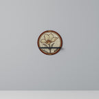 TIMELESS FLORA Rundes Kunstregal in Schwarz