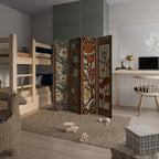 TIMELESS FLORA 4-teiliger Paravent