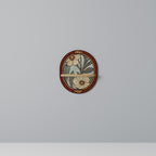 HERITAGE BLOSSOM Ovales Kunstregal in Eiche-Optik