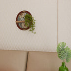 HERITAGE BLOSSOM Ovales Kunstregal in Eiche-Optik