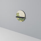 SUCCULENTS KALEIDOSCOPE Ovales Kunstregal in Schwarz