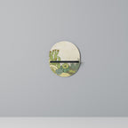 SUCCULENTS KALEIDOSCOPE Ovales Kunstregal in Schwarz