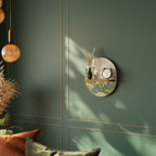 SUCCULENTS KALEIDOSCOPE Ovales Kunstregal in Eiche-Optik