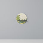 SUCCULENTS KALEIDOSCOPE Rundes Kunstregal in Schwarz