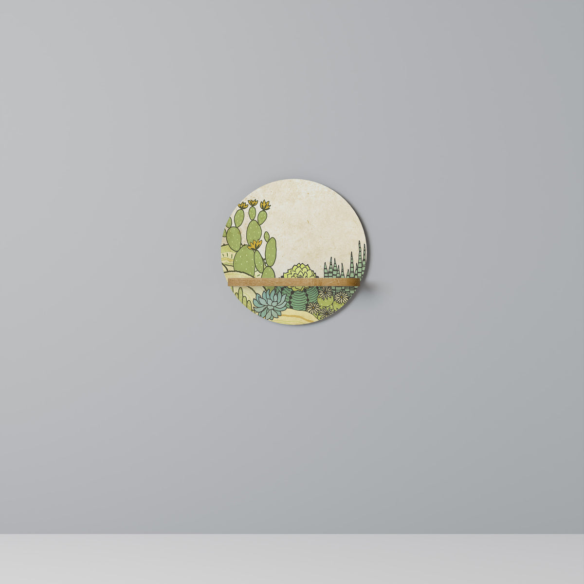 SUCCULENTS KALEIDOSCOPE Dekoratives Wandregal