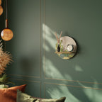 SUCCULENTS KALEIDOSCOPE Rundes Kunstregal in Eiche-Optik