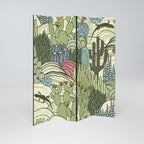 SUCCULENTS KALEIDOSCOPE Dekorativer Paravent - 4-teilig