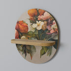 STYLISH BEAUTY Ovales Kunstregal in Eiche-Optik