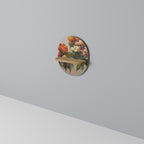 STYLISH BEAUTY Ovales Kunstregal in Eiche-Optik