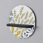 HELLO SPRING Ovales Kunstregal in Schwarz