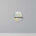 HELLO SPRING Ovales Kunstregal in Schwarz