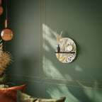 HELLO SPRING Ovales Kunstregal in Schwarz