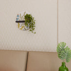 HELLO SPRING Ovales Kunstregal in Schwarz