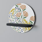 HELLO SPRING Rundes Kunstregal in Schwarz