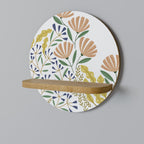 HELLO SPRING Rundes Kunstregal in Eiche-Optik