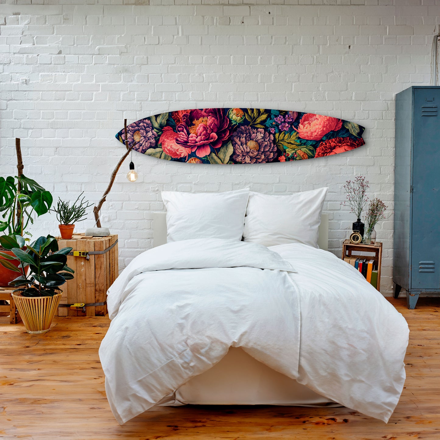 BLOOMING ELEGANCE Deko-Surfboard