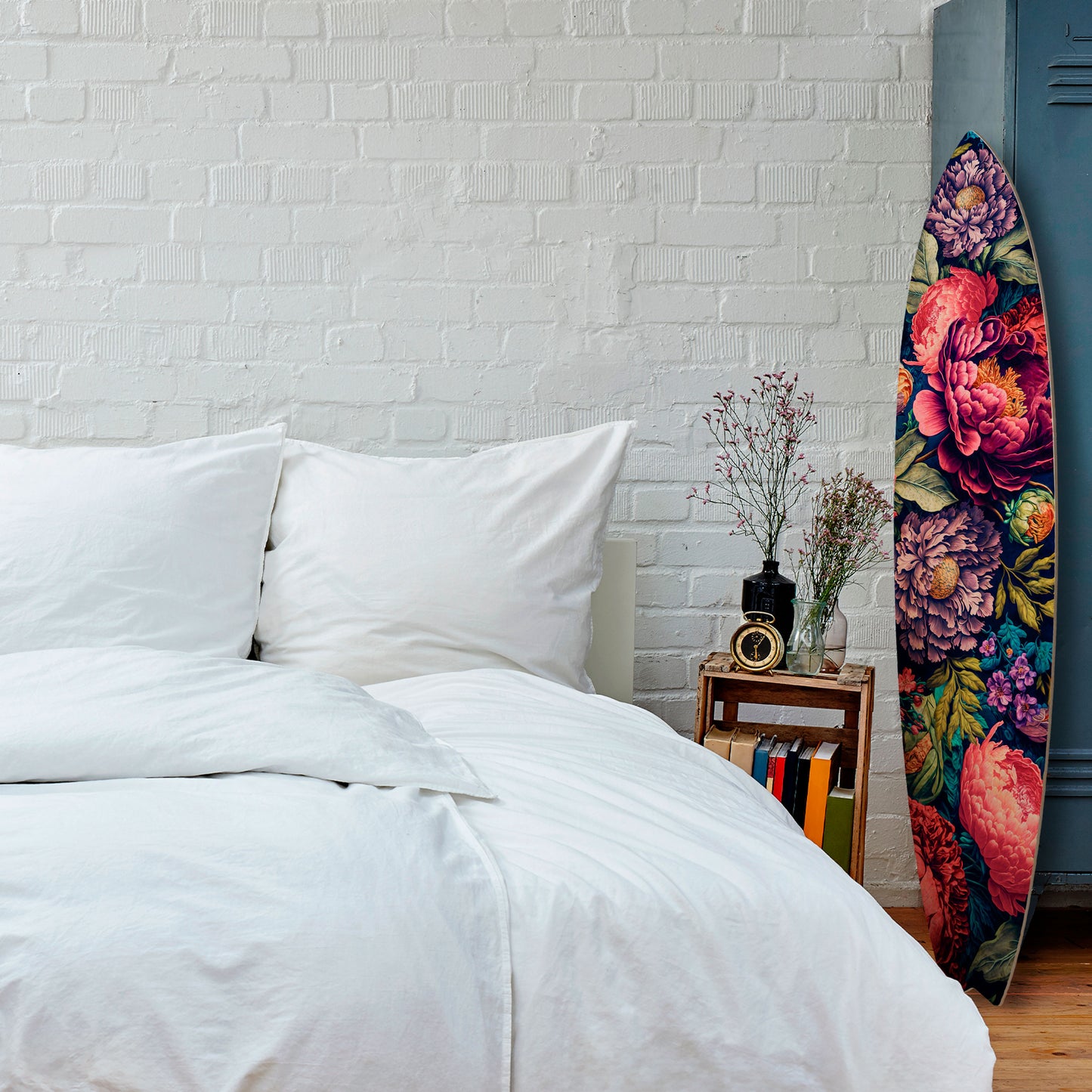 BLOOMING ELEGANCE Deko-Surfboard