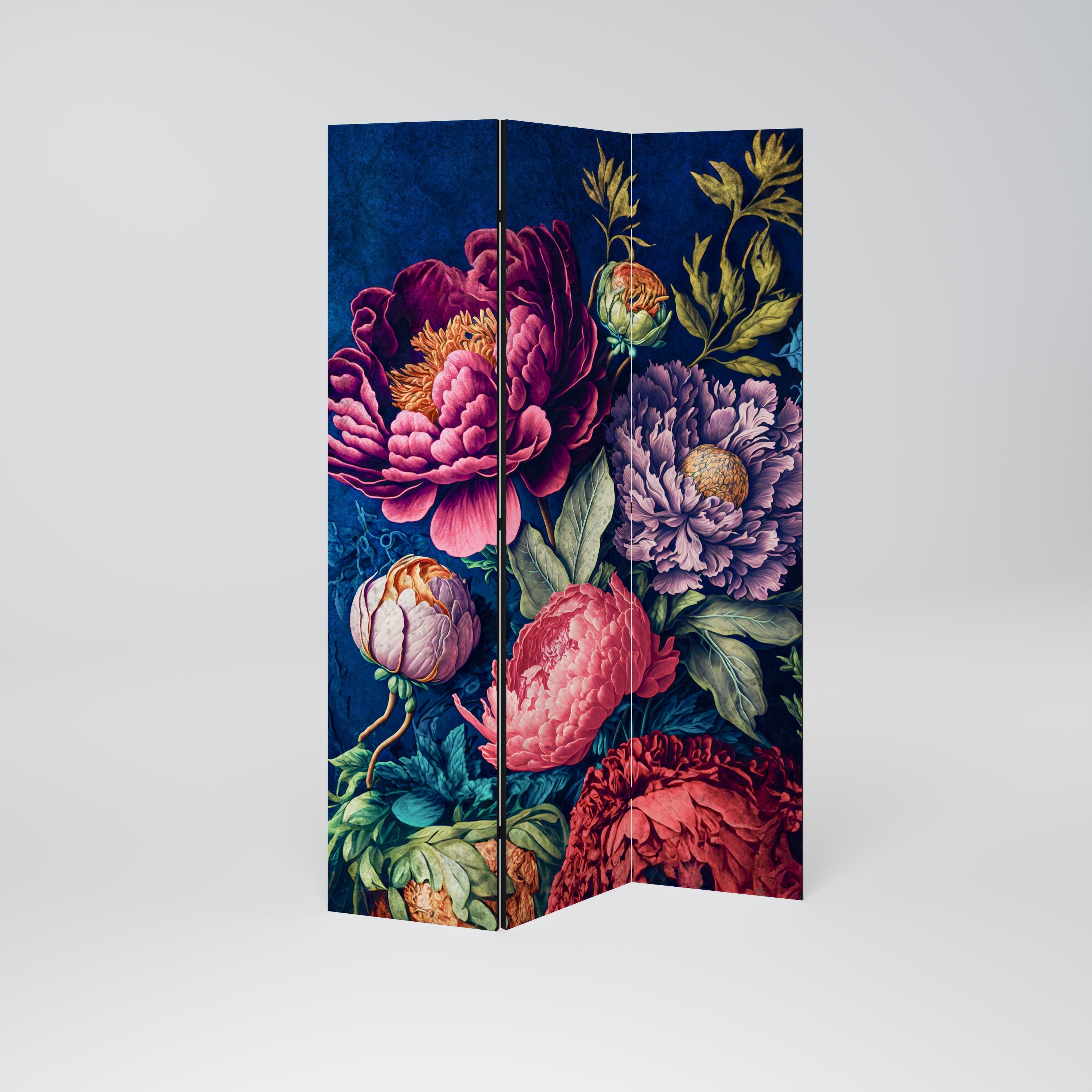 BLOOMING ELEGANCE Dekorativer 3-teiliger Raumteiler