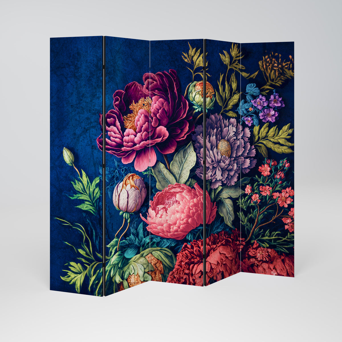 BLOOMING ELEGANCE 5-teiliger Paravent