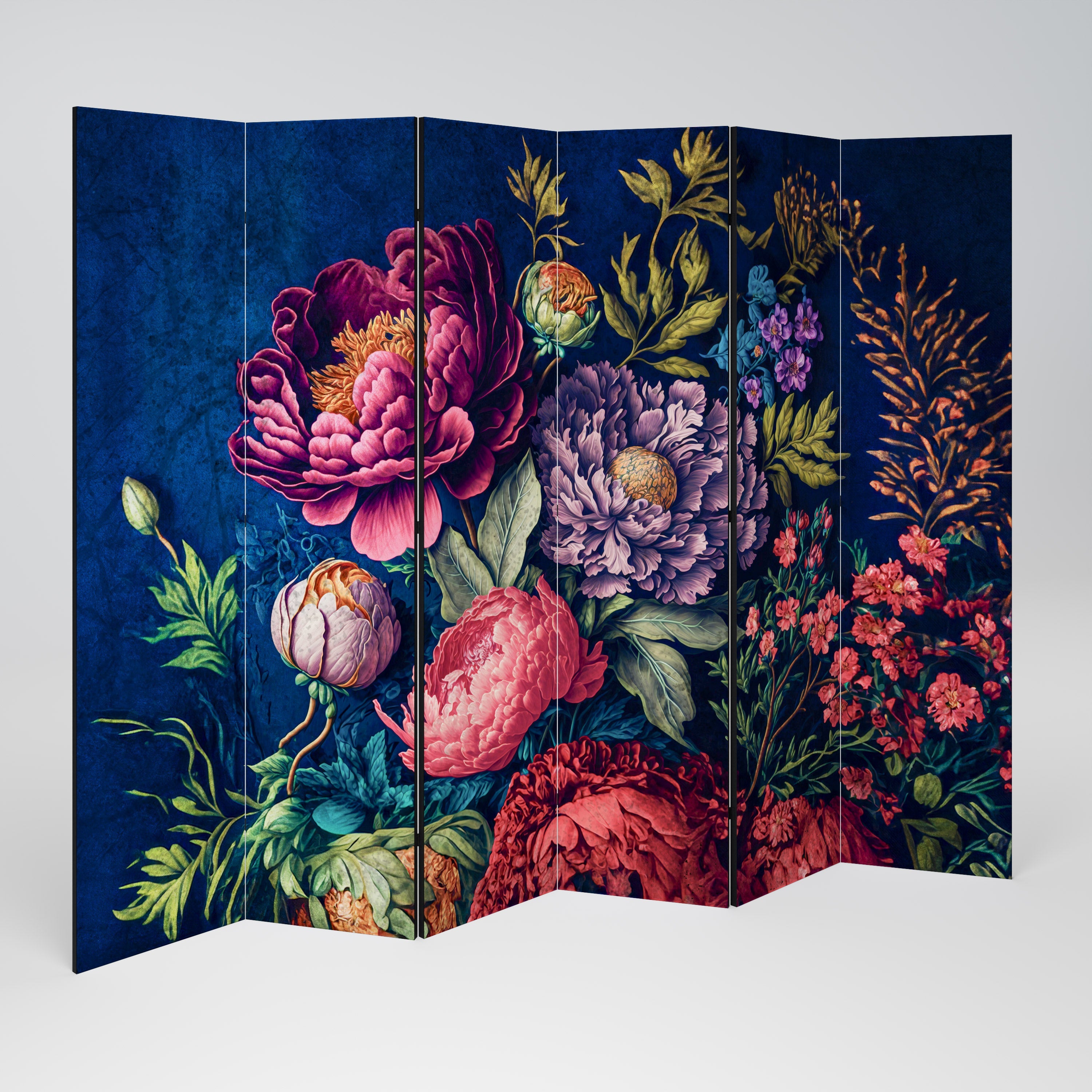 BLOOMING ELEGANCE Dekorativer 6-teiliger Raumteiler