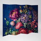 BLOOMING ELEGANCE Dekorativer Paravent - 6-teilig
