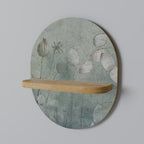 NIGHT LADY Ovales Kunstregal in Eiche-Optik