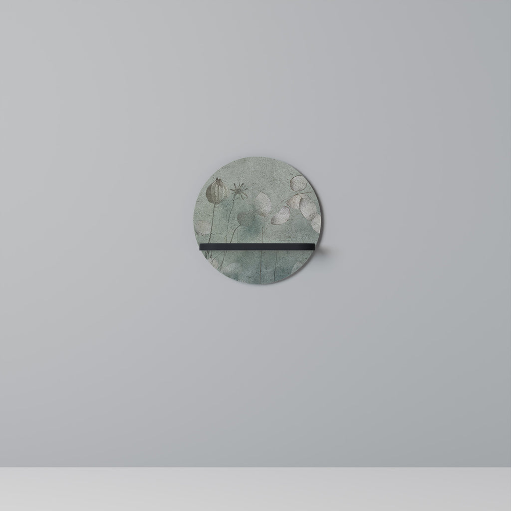 NIGHT LADY Rundes Kunstregal in Schwarz