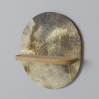 GENTLE POWER Ovales Kunstregal in Eiche-Optik