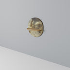 GENTLE POWER Ovales Kunstregal in Eiche-Optik