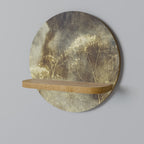 GENTLE POWER Rundes Kunstregal in Eiche-Optik